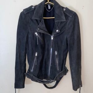 Topshop Suede Moto Motorcycle sz EU 40/US 8 Jacket